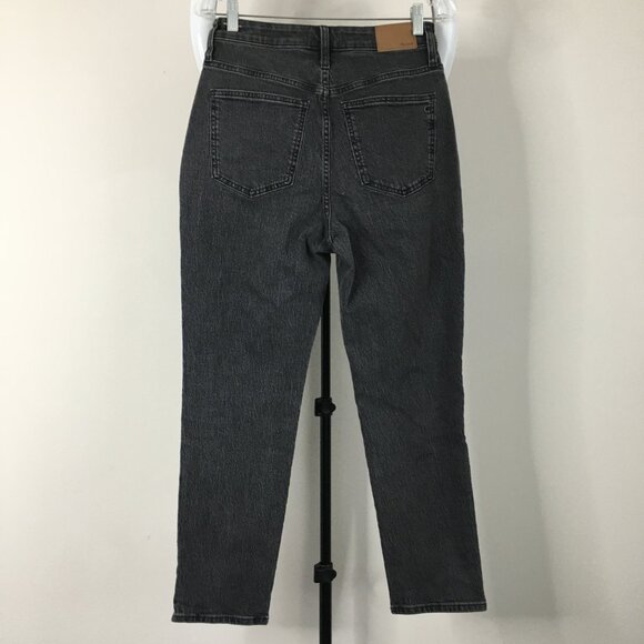 MADEWELL Dark Gray The Curvy Vintage Jean 5 Pocket Logo Hardware Jeans - Picture 8 of 12